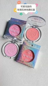 [Ready Stock+COD] 4 Colors New Monochrome Matte Rouge Soft Fog Relief Petal Powder Blusher Matte velvet Oil-control Waterproof Long lasting Blush Rose Mousse Cheese Powder Blusher Beauty Makeup