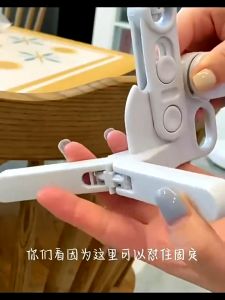 2pcs 5-hole Rack Coat Towel Hanger Door Rear Hook Heavy-Duty 5-hole Multi-functional Foldable