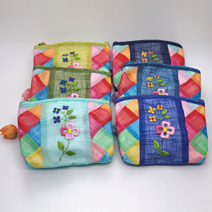 Yanbian Korean Characteristics: Embroidered Bamboo Coin Purse & Color Stripes Small Bag