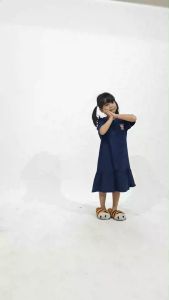 Kiminori YASMIN Dress Anak Perempuan Lengan Pendek Premium