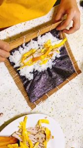 [FREESHIP] Mành Tre Cuộn Cơm Rong Biển Kimbap Cuốn Sushi - Mành Bằng Tre Cuộn Tròn Dùm Làm Lót Nồi Hoặc Cuộn Sushi