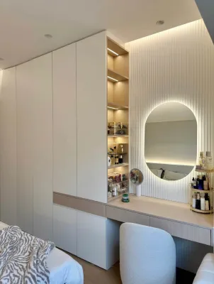 【SG Local Contractor】【Custom Furniture】Storage Bedframe with Study Table with wardrobe / Bedroom Renovation