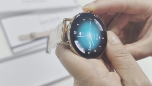Rainbuvvy I232 AMOLED SmartWatch Ultra-thin Stainless Steel IP68 Waterproof For Calling Blood Pressure Heart Sleep Monitor