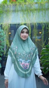 Hijab Bergo instan Motif Premium jilbab instan terbaru l Bergo Printing Syari Muslim Wanita Syari