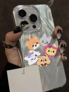 GIDLE Cartoon Animal iPhone 17 pro Max Feather Phone Case Compatible with 13/14 plus Huawei 16/15 pro Xiaomi Redmi 7/8p Unique Design Protective Cover