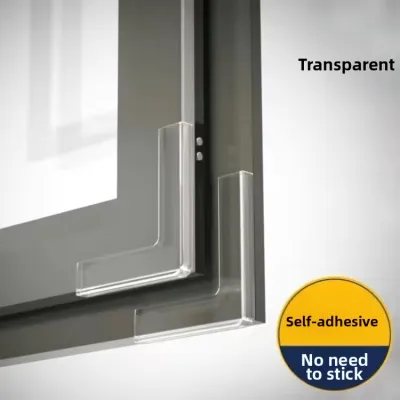 Transparent U-Shaped Tempered Glass Door Edge Protector Silicone Table Corner Guard Anti-Collision Strip for Baby Safety