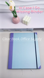 In Case I Go Missing Binder File Organizer for Paper Important Document Binder The Folio Document