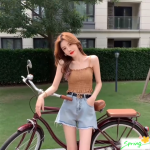 HEILOU (Express Free Shipping)Fashion Tanks Camisole with Chest Pad Women Singlet Tube Top High Stretch