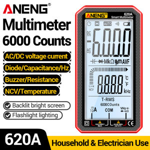 ANENG | True RMS Smart Multimeter Full Screen ANENG 620A 6000 Count AC DC Voltage Current Resistance Capacitance Electrician Maintenance