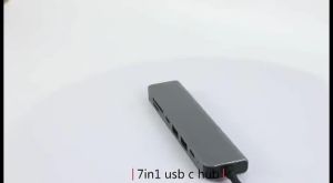 BERGARANSI GENERIS USB Hub Type C 7in1 USB 3.0 Saklar Independen Multiport Adapter Dock Station