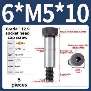 POWER&STRONG | Hex Socket Shoulder Screw M5-M8