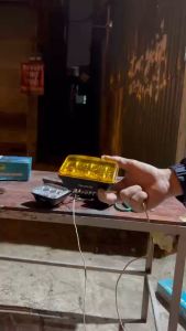 Đôi đèn led trợ sáng ô tô 6 bóng RUNLAI. Điện 12v và 24v dùng chung