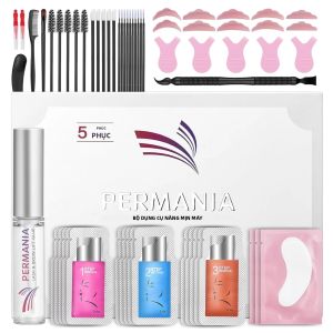 Bộ Nâng Mi PERMANIA 15 Món - Hệ Thống Nâng Mi Nhanh Với Keo Dính Mạnh Gói Dùng Một Lần Kết Quả Tự Nhiên Giữ Được 6 Tuần