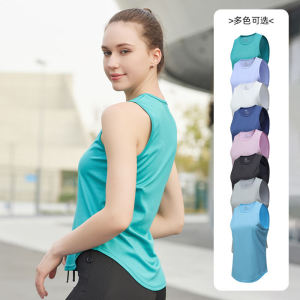 Womens Outdoor Fitness Running Slimming Breathable Yoga Tank Top Sleeveless Quick Dry Sports Vest Summer New Arrival
