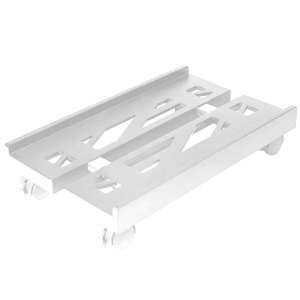 Adjustable Mobile CPU Stand Ventilated Computer Tower Stand PC Tower Stand with 4 Caster Wheels Fits Most PC Under Desk Holder