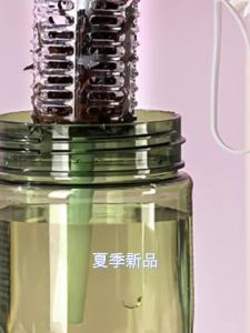 Plastic Portable Bubble Tea Beautiful Cups Transparent Simple Water Bottle Straw Cup Milk Mocha Coffee Drink Cup