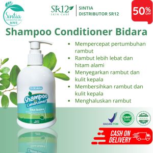 SR12 Shampoo dan Conditioner Daun Bidara Kiddos Shampo Anak Bayi Rambut Bersih Hitam Alami 300ml