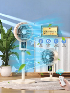 Ultra Quiet Air Circulation Fan 2025 New Home Use Standing Type Cooling Table Fan Large Wind Power Floor Standing Electric Fan