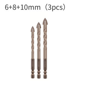 7PCS/SET 3-12mm Four-Flute Sawtooth Drill Bit Sawtooth Drilling Tools For Glass/Tile/Concrete/Metal Drill Bit Set Tools