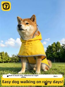 7o | Waterproof Belly Guard Pet Raincoat for Small Medium Dogs