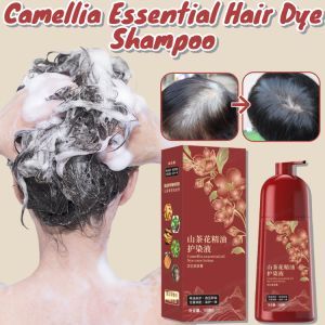 Camellia Essential Hair Color Cream Herbal Hair Dye Moisturizing Liquid Color Shampoo