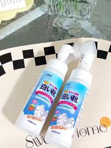 SG local sendWhite Shoes Cleaner/White Shoes Cleaner Wash-Free Shoes Whitener Foam Cleaner Dry Cleaning Sneaker Cleaner Waterproof Shoe Cleaner Decontamination Deodorization 200Ml NJSM