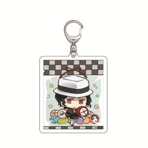 Bandai | Demon Slayer Tanjiro Zenitsu Nezuko Acrylic Keychain Anime Keyring Creative Pendant