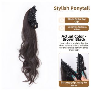 JUZITING | Natural Large Wavy Volume-Enhancing Ponytail Hair