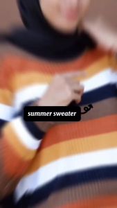 Sweater Rajut Wanita Summer Knit: Desain Stylish & Nyaman