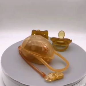 Soft Nano Silicone Pacifier Set Day & Night Use Anti-Drop Chain Oral Care Baby Teether No BPA