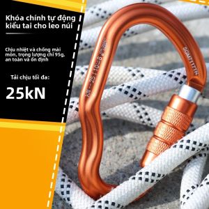 Móc Khóa Tự Khóa CLIWIZ HMS Bằng Nhôm Dụng Cụ Leo Núi Móc An Toàn Cho Hoạt Động Ngoài Trời