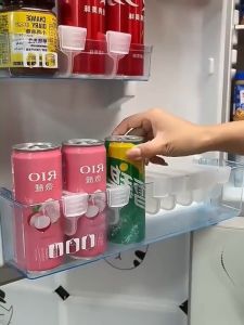 32pcs Refrigerator Storage Partition Board Retractable Plastic Divider Home Storage Splint Kitchen Fridge Bottle Can Organizer Shelf Freely Adjustable Refrigerator Door Separatorr Adjustable Extendable Refrigerator Classified Storage Partition Divider Spl