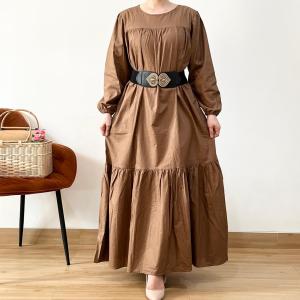 [VEMODE] DRESS MAXI POLOS PESTA CASUAL NO BELT 0B3D 3501