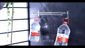 No drilling Bathroom Wall-mounted Towel Rack with Hook Bathroom Hanging Accessories