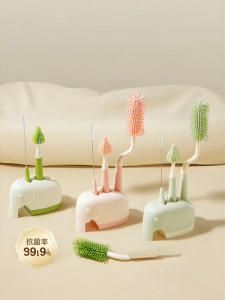 Usbettas | Baby Bottle and Nipple Cleaning Brush Set with Silicone Brush
