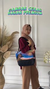 tote bag bali tas oleh oleh bali 6 motif siap kirim TSH 001