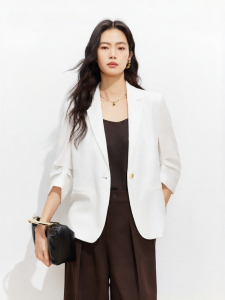 Vero Moda | Outlet Linen Blend Metal Buttons 7/8 Sleeves Blazer