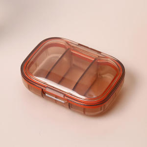 1/2PCS Mini Medicine Pill Box Drug Storage Box Pills Dispenser Pill Organizer Vitamin Tablet Pillbox Case Container Portable Box