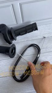 GAS SPONTAN / GAS SPONTAN BEARING PREMIUM 1 KABEL 150CM SELONGSONG + GRIP 1SET ( KIRI KANAN ) UNIVERSAL COCOK KE SEMUA JENIS MOTOR NMAX VARIO BEAT AEROX RXKING NINJA PCX ADV MIO VARIO PCX ADV VEGA JUPITER DAN LAINNYA PNP BAHAN BERKUALITAS TINGGI