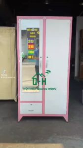 TỦ SẮT QUẦN ÁO 2 CÁNH TĨNH ĐIỆN DÀY DẶN GIAO NHANH HCM