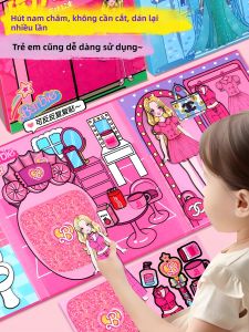 FUMENGLAN | Magnetic Princess Pretend Play Quiet Book Girls 3-6