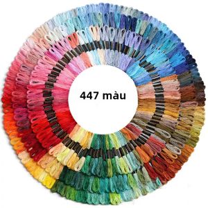 Chỉ Thêu Cotton Anchor Cross Stitch 8m Tương Tự DMC Màu Sắc Tương Tự Hogard Dùng Cho Thủ Công May Vá Cuộn 250/200/100/50/447