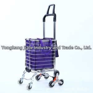 Xe Đẩy Hàng Siêu Thị Gấp Được Nhôm Nhẹ Cho Người Cao Tuổi