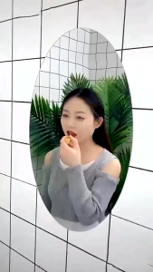 KEYCOOL HD bathroom mirror wall mirror sticker wall bathroom Vanity mirror wall Self adhesive acrylic for Bedroom/Bathroom