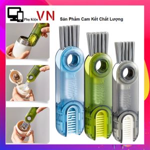 Bàn Chải Vệ Sinh Ly Cốc Bình Hình Chữ U 3in1 Tiện Dụng - Cọ Rửa Ly Ống Hút Nắp Bình Miệng Ly Xoay 360 Độ - Cây Rửa Ly Siêu Sạch Đa Năng Tiện Lợi