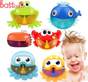Baby Bath Shower Cute Cartoon Toy Crab Bubble Machine Music Bubble Maker Gifts for baby kids child