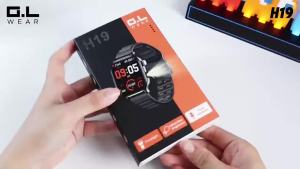 Outdoor Smart Watch Men Women Full Touch Screen Sport Fitness Flashlight Smartwatch BT For Android IOS Information Display HW12