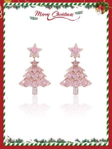 Unique Christmas Tree Tassel Earrings Womens Fashion Jewelry Elegant Sensation Autumn Winter New Style Christmas Ear Decorations