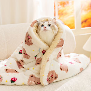 Hot Sale Cute Cartoon Pet Mat for Cats & Dogs - Warm Fluffy Bed Pad | Sleeping Essential