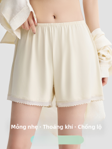 MiiOW | Quần an toàn Ice Silk mỏng mùa hè cho nữ Quần lót ngắn rộng rãi mặc nhà Quần áo mặc ở nhà thoáng khí thoải mái